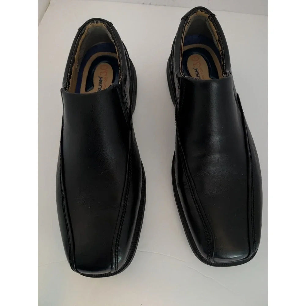 Men's Nunn Bush Bleeker Street Slip-On Black Comfort Gel Insole 8.5M